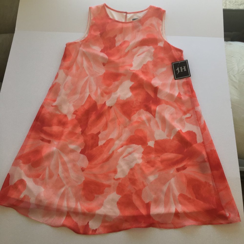 Womens Dress A-line 14 Sheer Abstract *SOLD* - Picture 7 of 7